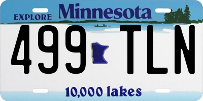 MN license plate 499TLN