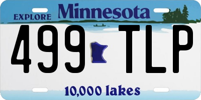 MN license plate 499TLP