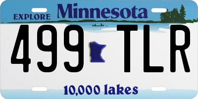 MN license plate 499TLR