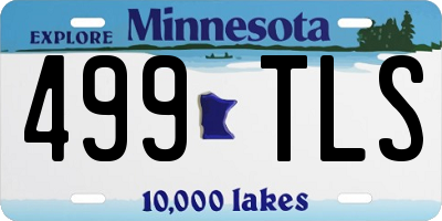 MN license plate 499TLS