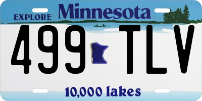 MN license plate 499TLV