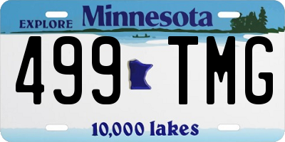 MN license plate 499TMG