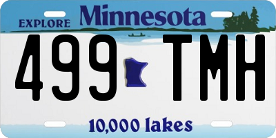 MN license plate 499TMH