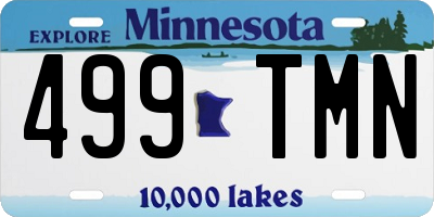 MN license plate 499TMN