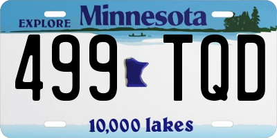MN license plate 499TQD