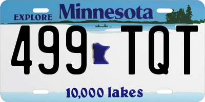 MN license plate 499TQT