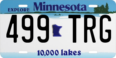 MN license plate 499TRG