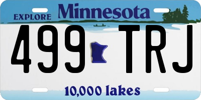 MN license plate 499TRJ