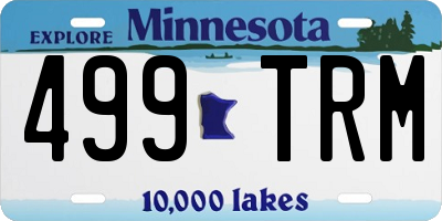 MN license plate 499TRM