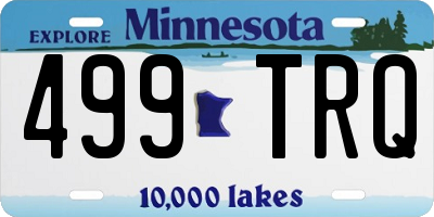 MN license plate 499TRQ