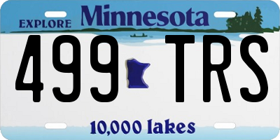 MN license plate 499TRS