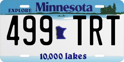 MN license plate 499TRT