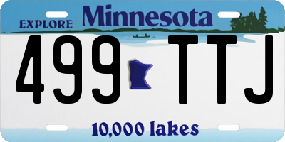 MN license plate 499TTJ