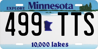 MN license plate 499TTS