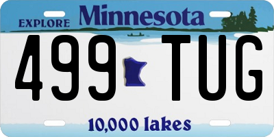 MN license plate 499TUG
