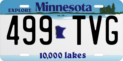 MN license plate 499TVG
