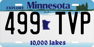 MN license plate 499TVP