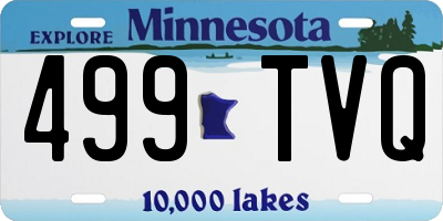 MN license plate 499TVQ