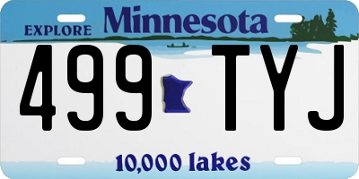 MN license plate 499TYJ