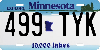 MN license plate 499TYK