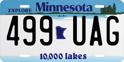 MN license plate 499UAG