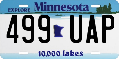 MN license plate 499UAP