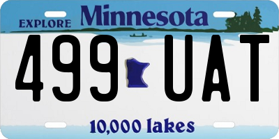 MN license plate 499UAT