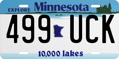 MN license plate 499UCK