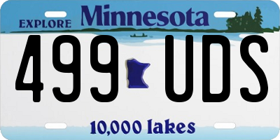 MN license plate 499UDS