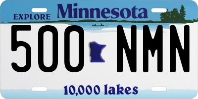 MN license plate 500NMN