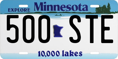 MN license plate 500STE