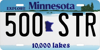 MN license plate 500STR