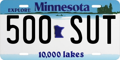 MN license plate 500SUT