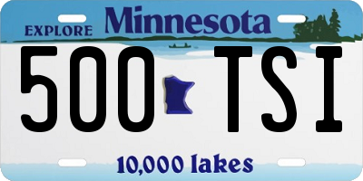 MN license plate 500TSI