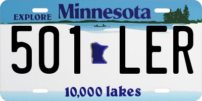 MN license plate 501LER