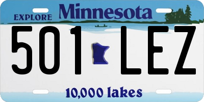 MN license plate 501LEZ