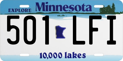 MN license plate 501LFI