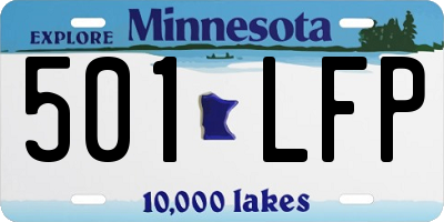 MN license plate 501LFP