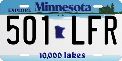 MN license plate 501LFR