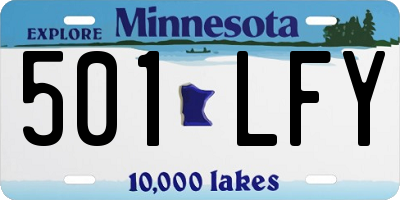 MN license plate 501LFY