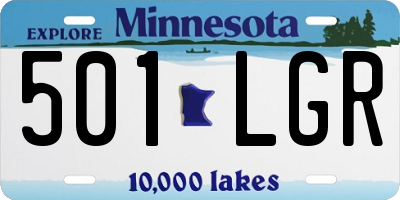 MN license plate 501LGR