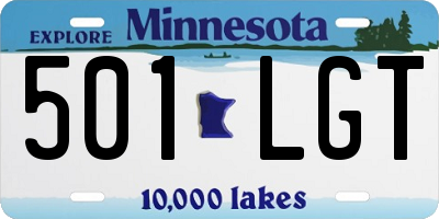 MN license plate 501LGT