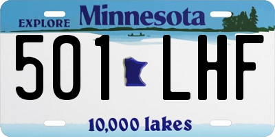 MN license plate 501LHF