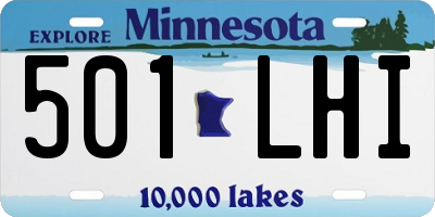 MN license plate 501LHI