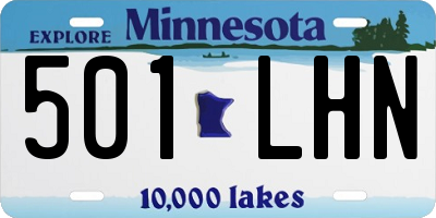 MN license plate 501LHN