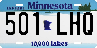 MN license plate 501LHQ
