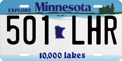 MN license plate 501LHR