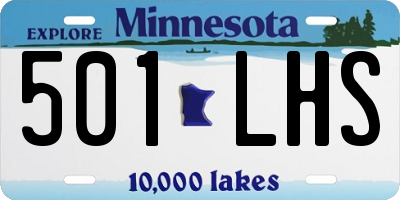 MN license plate 501LHS