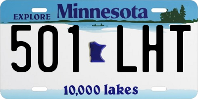MN license plate 501LHT