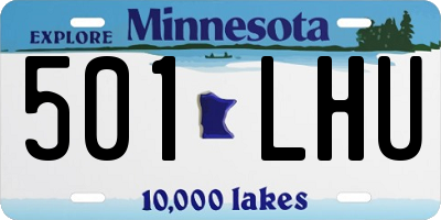 MN license plate 501LHU